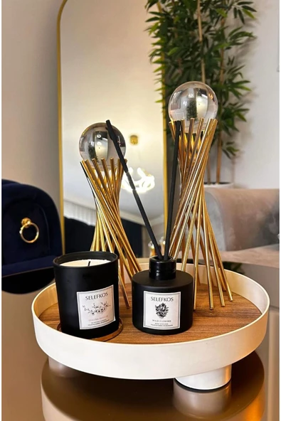 Rembox Almina Dekoratif Tepsi Makyaj Takı Düzenleyici Stand Sunumluk ürün görseli 1