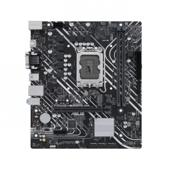 ASUS PRIME H610M-D D4 DDR4 M2 PCIe NVME HDMI PCIe 16X v4.0 1700p mATX Seri Port - 6