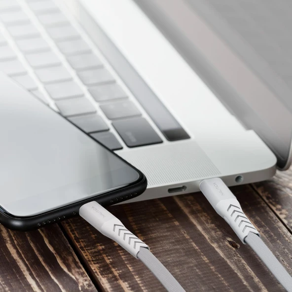 Nautica C400 Type-C to Type-C 65W Hızlı Şarj ve Data Kablosu 1.2 Metre Beyaz - Resim 3