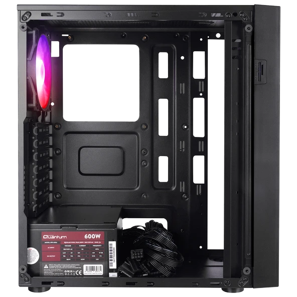 Quantum Gaming MeshUp Pro EV1813 Amd Ryzen 5 5500 16GB DDR4 512GB NVMe RTX5050 8GB Freedos Oyuncu Masaüstü Bilgisayarı - Resim 5