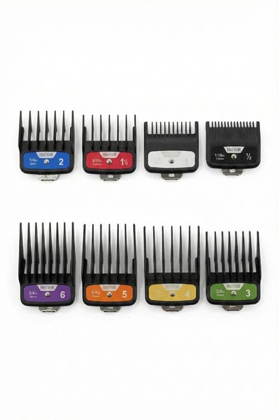 Hector Orijinal Tıraş Makinesi Yedek Tarak Seti 8'li - Resim 2