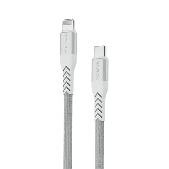 Nautica C420 Type-C to Lightning 20W Hızlı Şarj ve Data Kablosu 1.2 Metre Beyaz ürün görseli 1