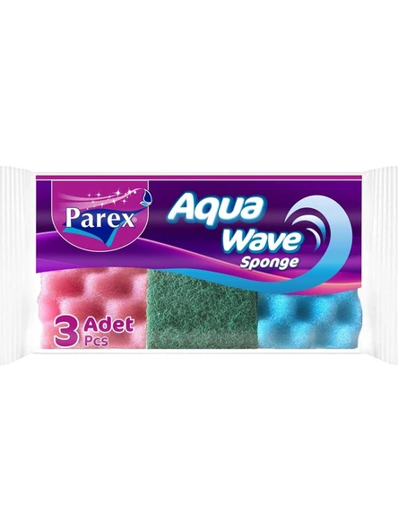 Parex Aquawave Bulaşık Süngeri 3'lü ürün görseli 1