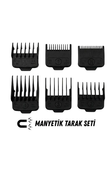 Hector Orijinal Tıraş Makinesi Yedek Mıknatıslı Manyetik Tarak Seti 6'lı ürün görseli 1