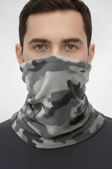 Single Sword Unisex Kışlık Polar Boyunluk & Bere | Çok Amaçlı Soğuk Hava Koruması 1 Adet - Resim 6