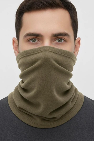 Single Sword Unisex Kışlık Polar Boyunluk & Bere | Çok Amaçlı Soğuk Hava Koruması 1 Adet - Resim 10