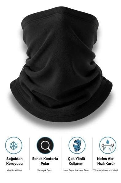 Single Sword Unisex Kışlık Polar Boyunluk & Bere | Çok Amaçlı Soğuk Hava Koruması 1 Adet ürün görseli 1