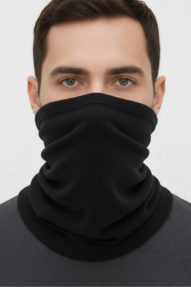 Single Sword Unisex Kışlık Polar Boyunluk & Bere | Çok Amaçlı Soğuk Hava Koruması 1 Adet - Resim 2