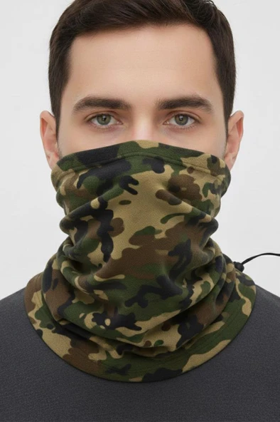 Single Sword Unisex Kışlık Polar Boyunluk & Bere | Çok Amaçlı Soğuk Hava Koruması 1 Adet - Resim 4