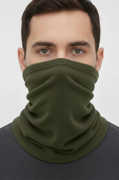 Single Sword Unisex Kışlık Polar Boyunluk & Bere | Çok Amaçlı Soğuk Hava Koruması 1 Adet - Resim 12