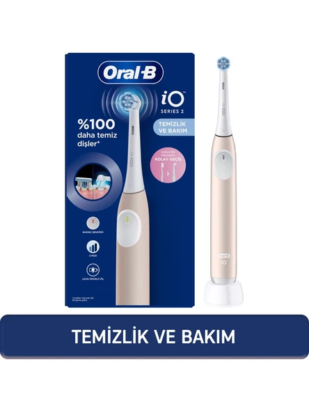 Oral-B iO 2 Şarjlı Diş Fırçası - Pembe ürün görseli 1