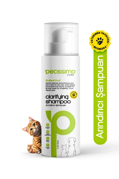 Petissimo Care Arındırıcı Kedi Şampuanı - Pire Parazit Kene Karşıtı Kedi Şampuanı - 200 ml ürün görseli 1