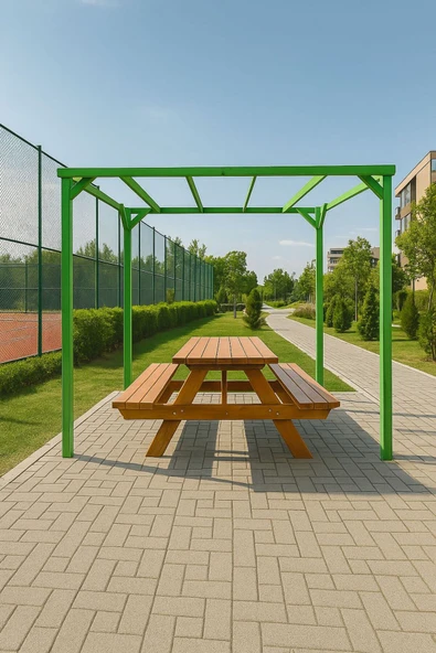 DEKORELA AHŞAP EKO PERGOLE TENTE ÇARDAK - Resim 2