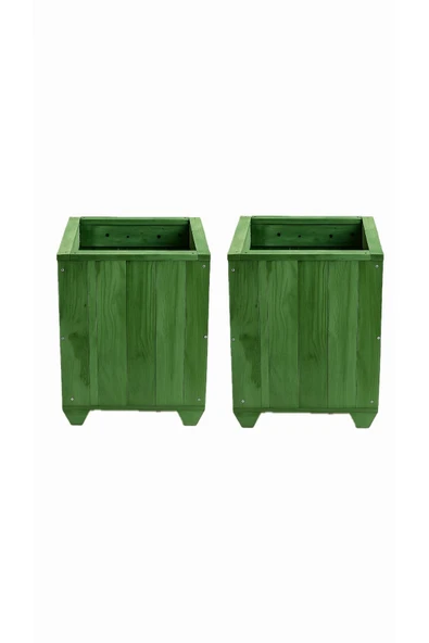 DEKORELA Ahşap Saksı - Resim 2