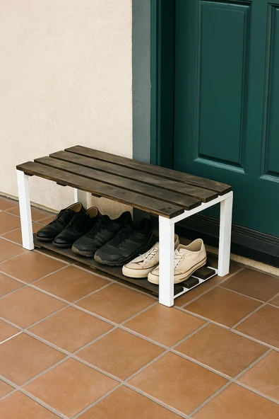 DEKORELA ÇOK AMAÇLI AHŞAP BENCH SMALL - Resim 4
