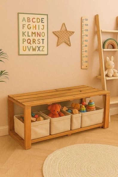 DEKORELA ÇOK AMAÇLI AHŞAP BENCH - Resim 4