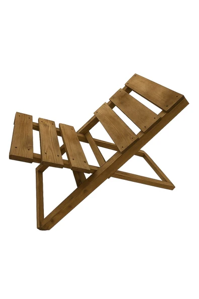 DEKORELA Ahşap Taşınabilir İç İçe Geçmeli Kamp Sandalyesi ürün görseli 1