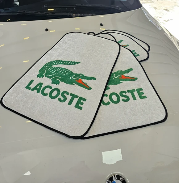 Lacoste Desenli Oto Paspas Leke Tutmaz Dekoratif Araç Paspası ürün görseli 1