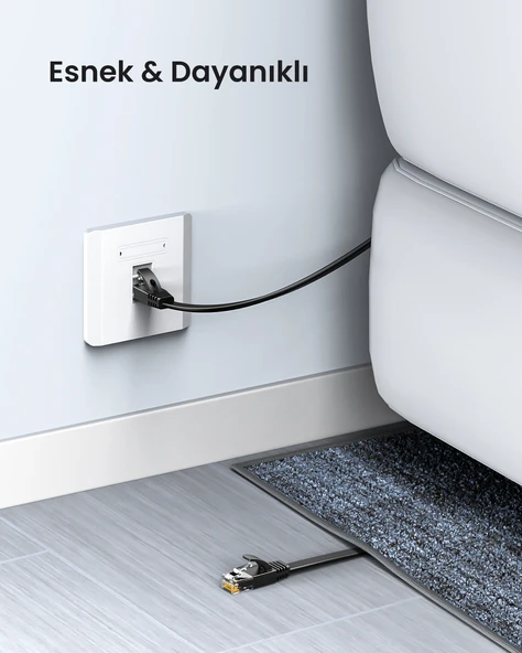 UGREEN CAT6 Flat Ethernet Kablosu, 10 Metre, 50178 - Resim 6