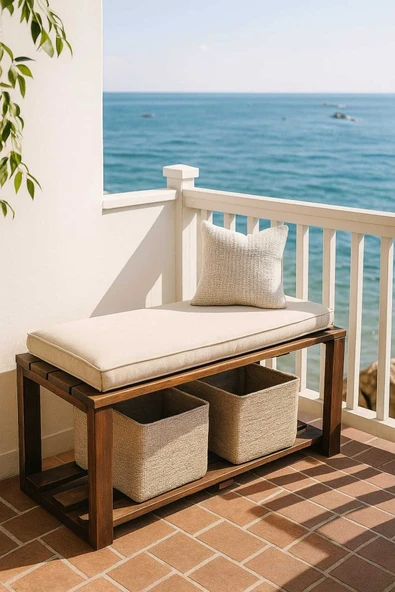 DEKORELA ÇOK AMAÇLI AHŞAP BENCH - Resim 4