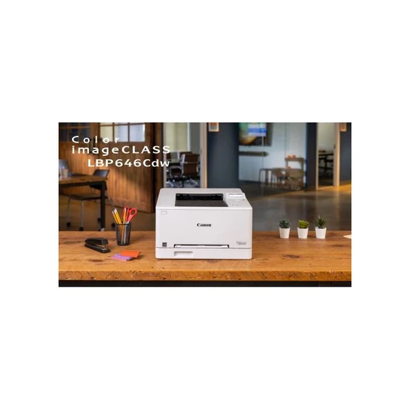 CANON  i-SENSYS LBP646CDW,  Wifi, Lan, Duplex, Renkli Lazer, Yazıcı (Dakikada 25  Sayfa) ORİJİNAL TONERLİ ürün görseli 1