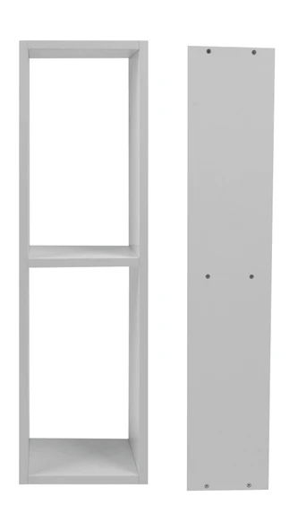 Elmas Dekoratif İkili Çok Amaçlı Yatay Raf, Kitaplık - Resim 6