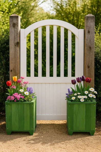 DEKORELA Ahşap Saksı ürün görseli 1