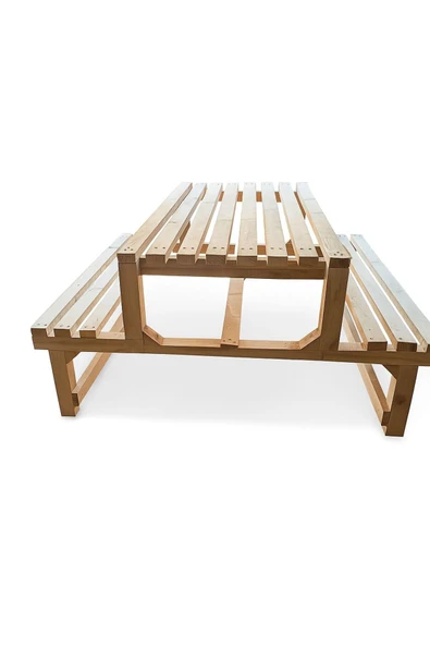 DEKORELA AHŞAP PİKNİK BANK - Resim 2