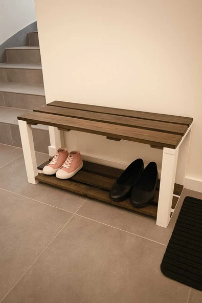 DEKORELA ÇOK AMAÇLI AHŞAP BENCH SMALL - Resim 5