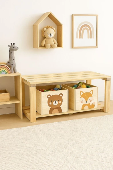 DEKORELA ÇOK AMAÇLI AHŞAP BENCH - Resim 6