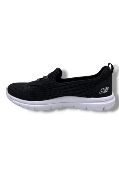 Cakgo SC046-26 Anorak Anatomik Slip On Kadın Sneaker Siyah Beyaz - Resim 3