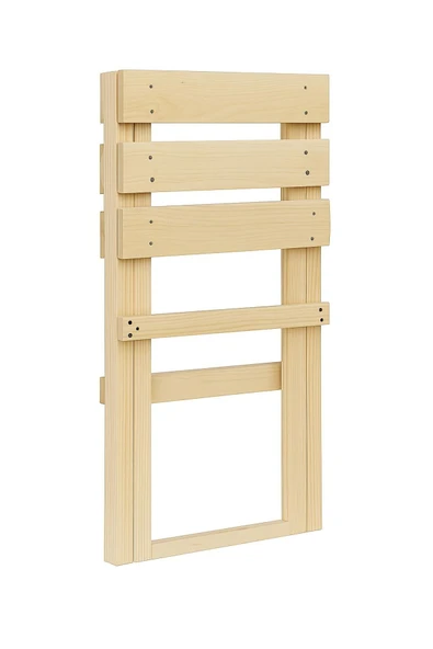 DEKORELA Ahşap Taşınabilir İç İçe Geçmeli Kamp Sandalyesi - Resim 3