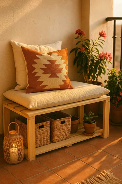 DEKORELA ÇOK AMAÇLI AHŞAP BENCH - Resim 5