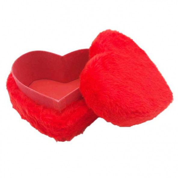Sevgililer Günü Doğum Günü Hediyesi İçin En Büyük 3 Üç Boy Pofidik Tüylü Kalpli Derin Hediye Kutusu