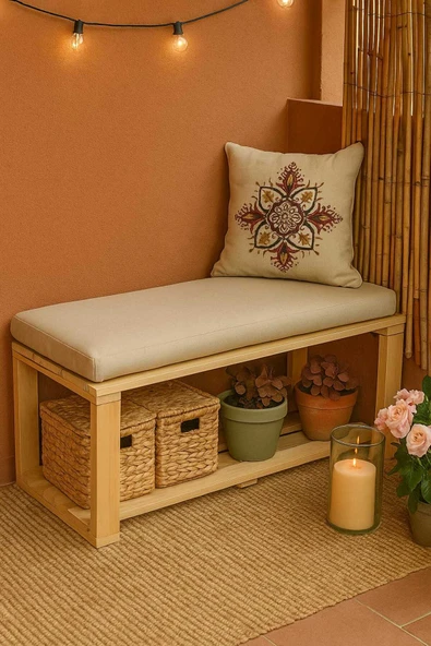 DEKORELA ÇOK AMAÇLI AHŞAP BENCH - Resim 5