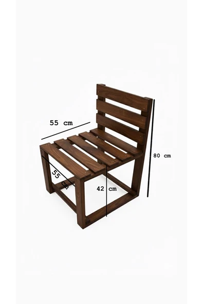 DEKORELA 2 Lİ AHŞAP BERJER BANK - Resim 7