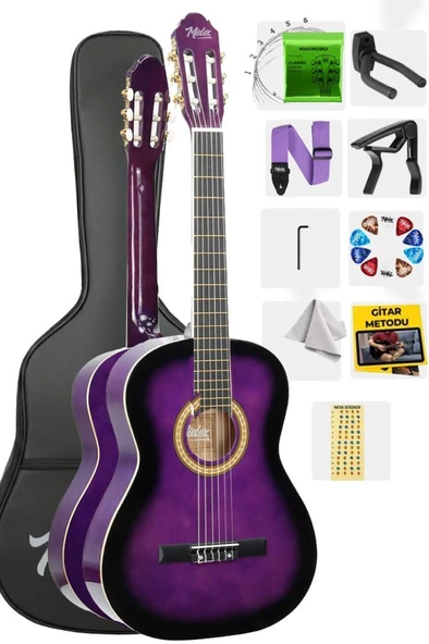 Midex MGX-200PRP Kaliteli Klasik Gitar 4/4 Yetişkin Boy Full Set ürün görseli 1