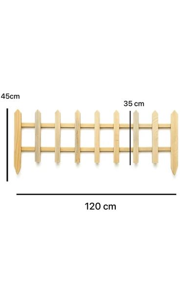DEKORELA Ahşap Bahçe Çiti - Resim 3