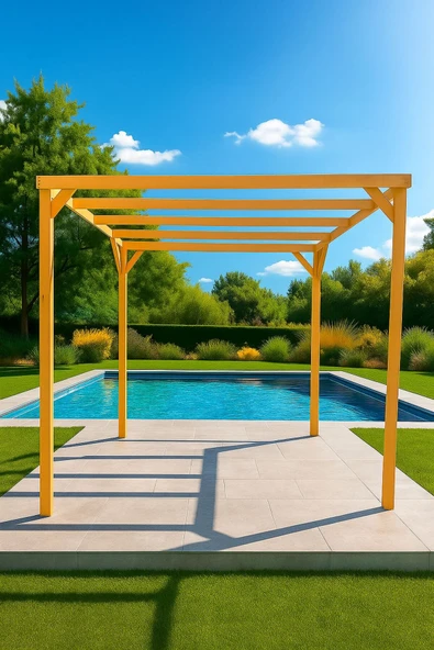 DEKORELA AHŞAP EKO PERGOLE TENTE ÇARDAK - Resim 3