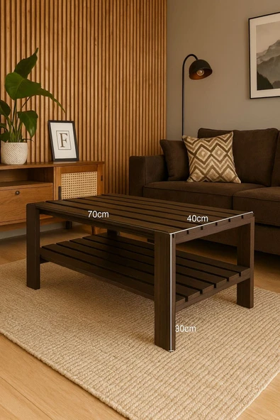 DEKORELA MASİF AHŞAP ORTA SEHPA ürün görseli 1