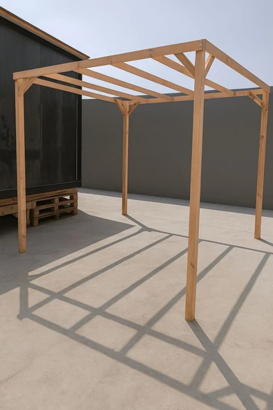 DEKORELA AHŞAP EKO PERGOLE TENTE ÇARDAK - Resim 4