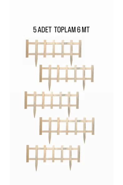 DEKORELA Ahşap Bahçe Çiti - Resim 3