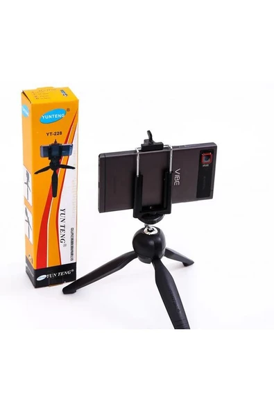 HarmonyAura YT228 Telefon Kamera Tripod Stand - Resim 2