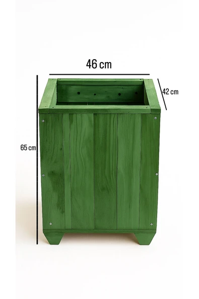 DEKORELA Ahşap Saksı - Resim 3