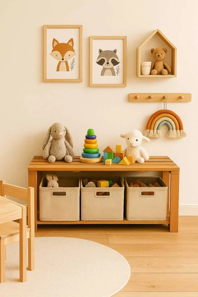 DEKORELA ÇOK AMAÇLI AHŞAP BENCH - Resim 7