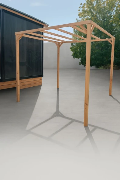 DEKORELA AHŞAP EKO PERGOLE TENTE ÇARDAK - Resim 2