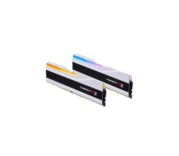 Gskill Trident Z5 RGB F5-6400J3239G16GX2-TZ5RW 32GB(2x16) 6400 MHz CL32 DDR5 Ram Beyaz ürün görseli 1