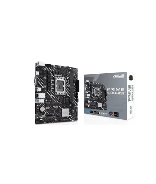 Asus Prime H610M-K ARGB Intel H610 5600 MHz DDR5 Soket LGA1700 Anakart ürün görseli 1