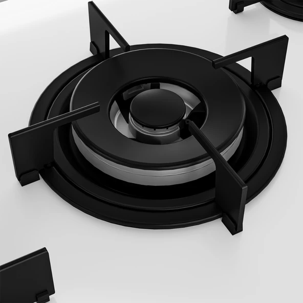 Altus ALA 176 GWD Ankastre Cam Ocak Beyaz (4 gaz+1 wok) - Resim 4