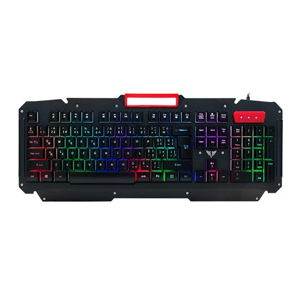 KB-R800 Metafor RGB Q Metal Yüzey Oyuncu Klavye ürün görseli 1